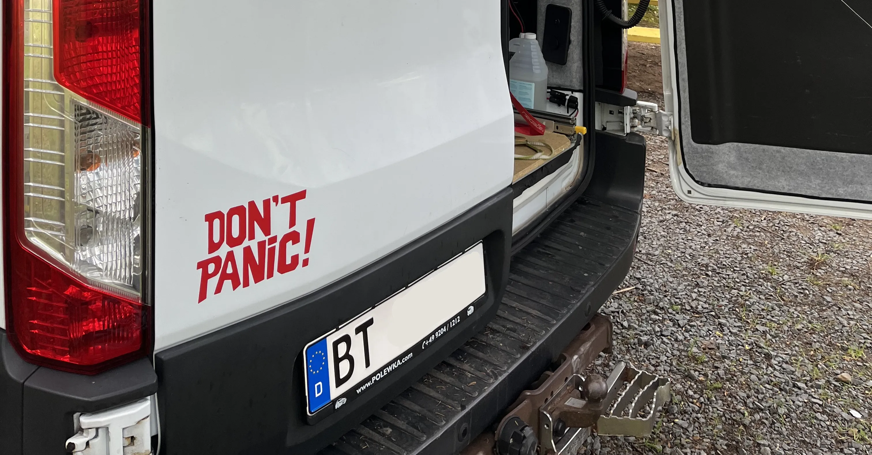 A rocketship in space.