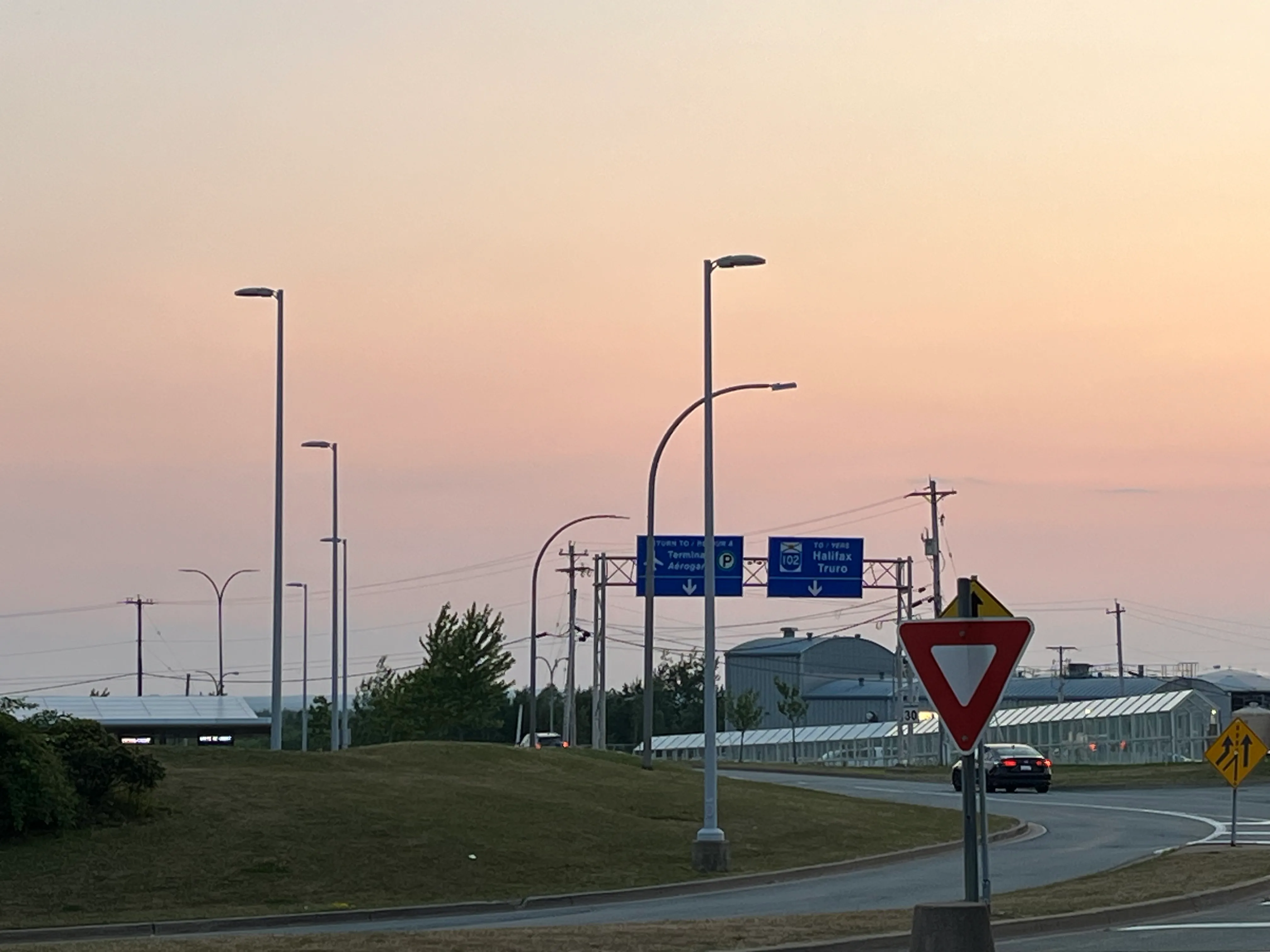 A rocketship in space.