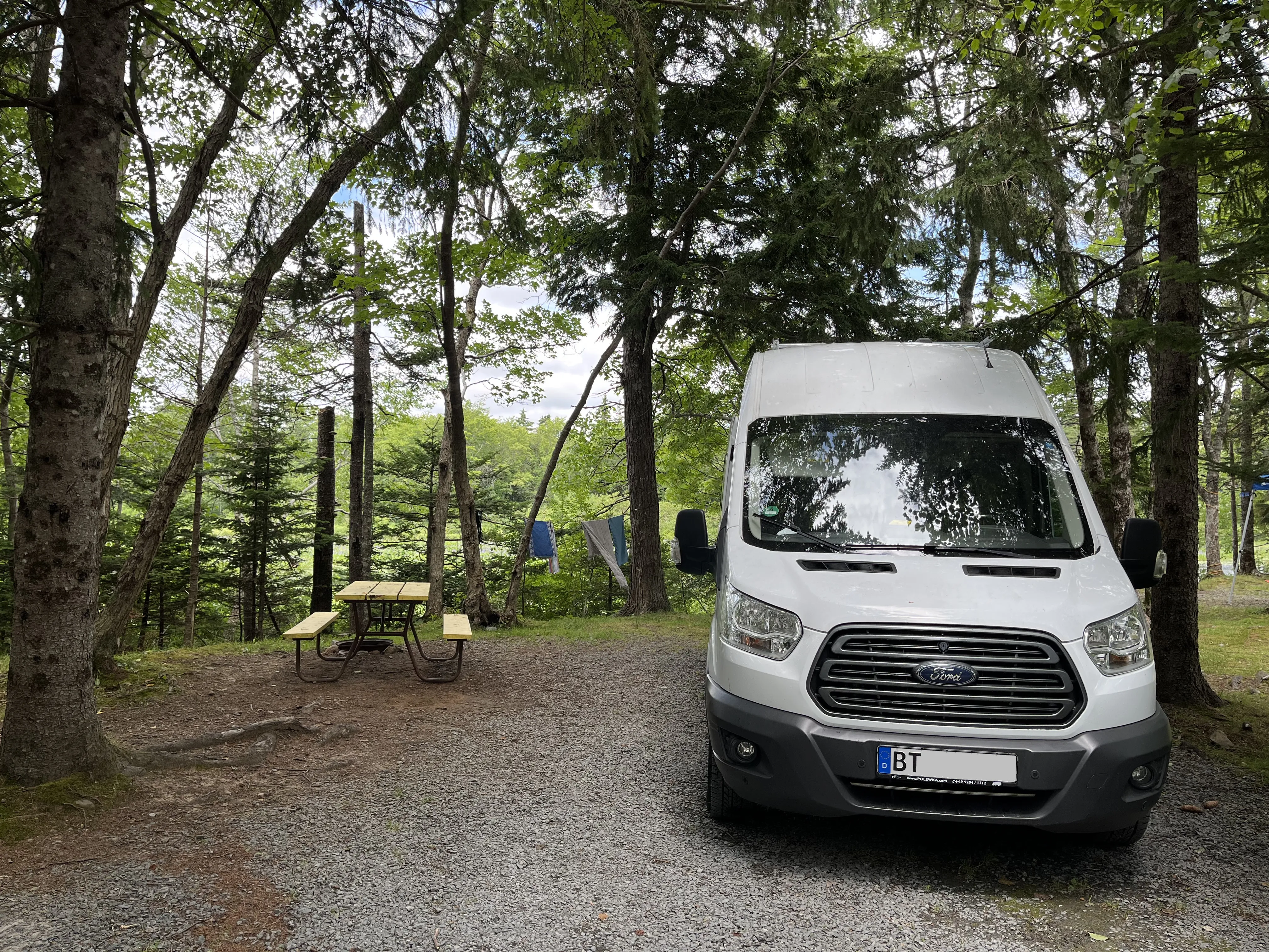 A rocketship in space.