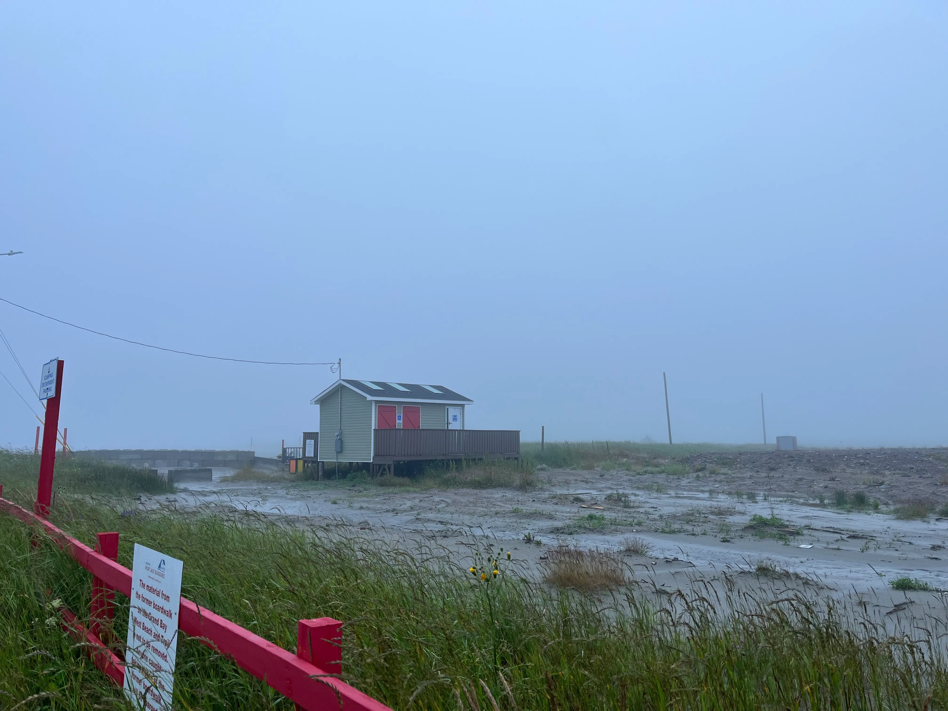 Nebel in Port aux Basques