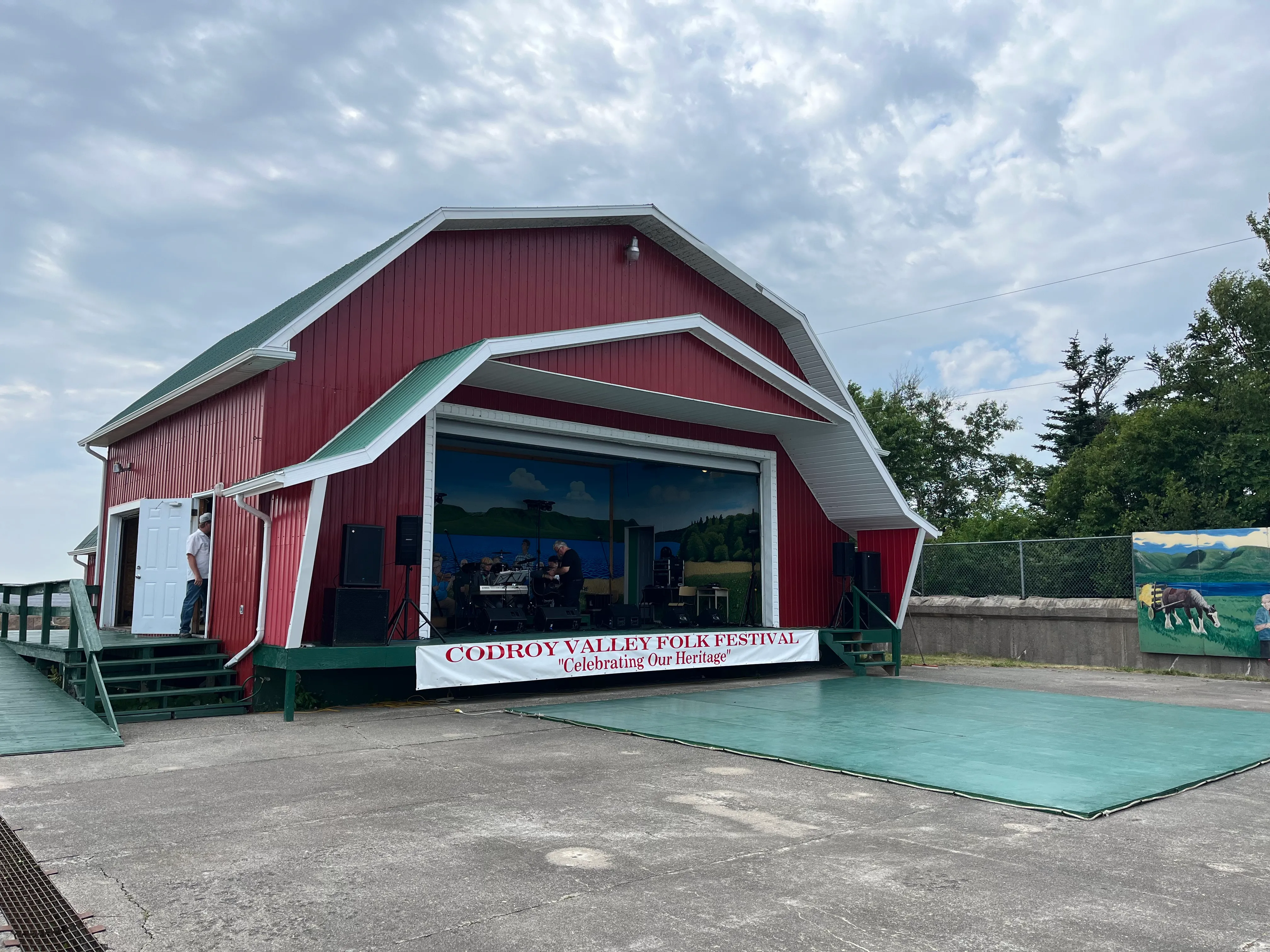 Bühne des Codroy Folk Festivals