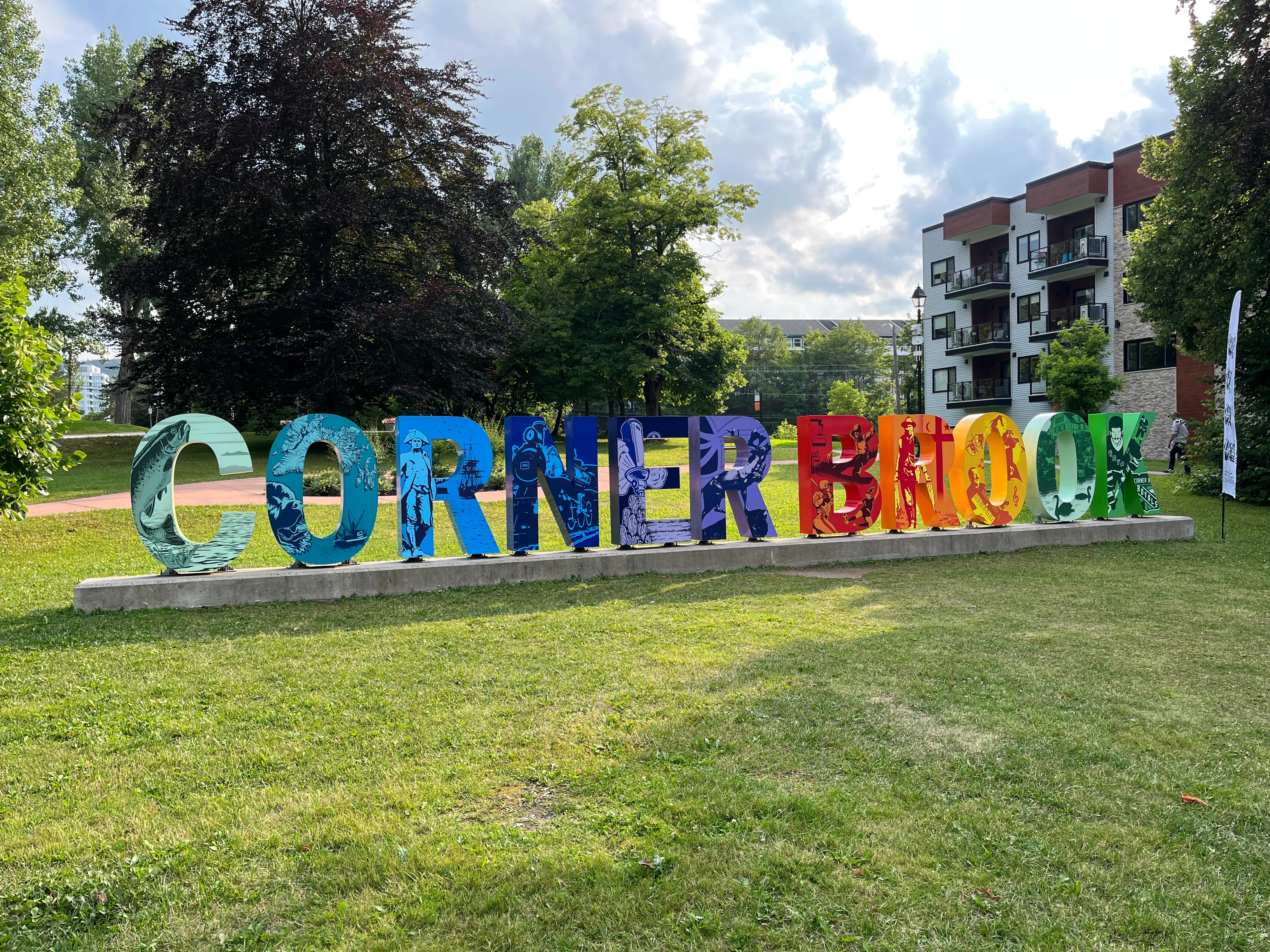 Schriftzug Corner Brook